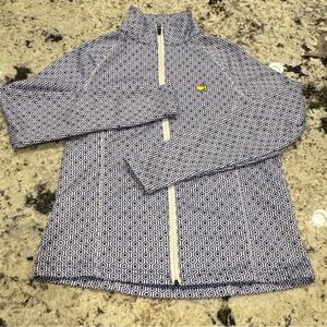 Magnolia Lane Tech Masters Augusta National Geometric Full Zip Jacket Size M